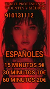 Españoles tarot y videntes 15 minutos 5€